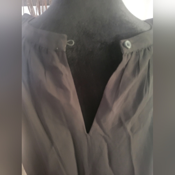 LOFT Tassel Halter Swing Dress in Black Medium New With Tags - Picture 12 of 16